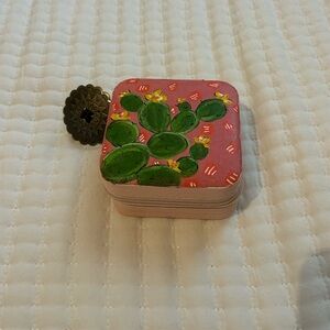 Pink Cactus Jewelry Organizer
